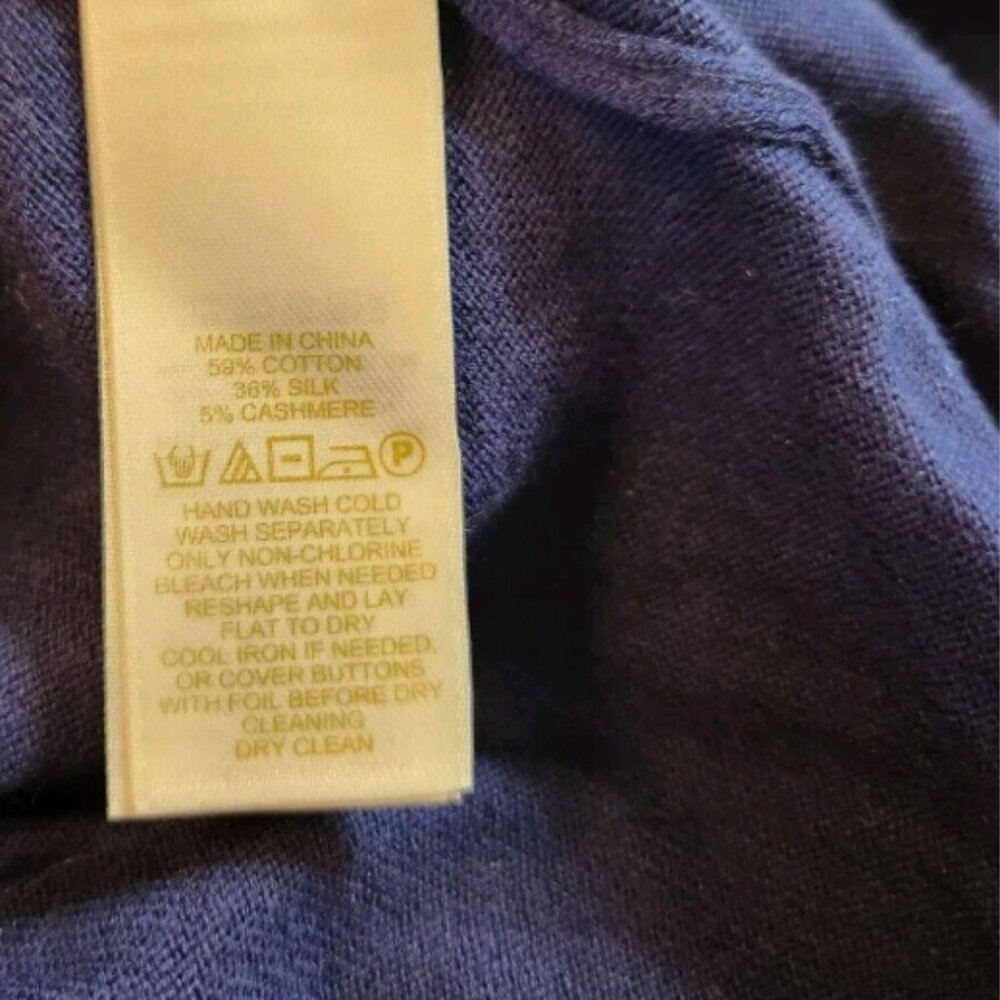 Kate Spade Sofia Cashmere Silk Cotton Blend Cardigan Sweater - Picture 7 of 9